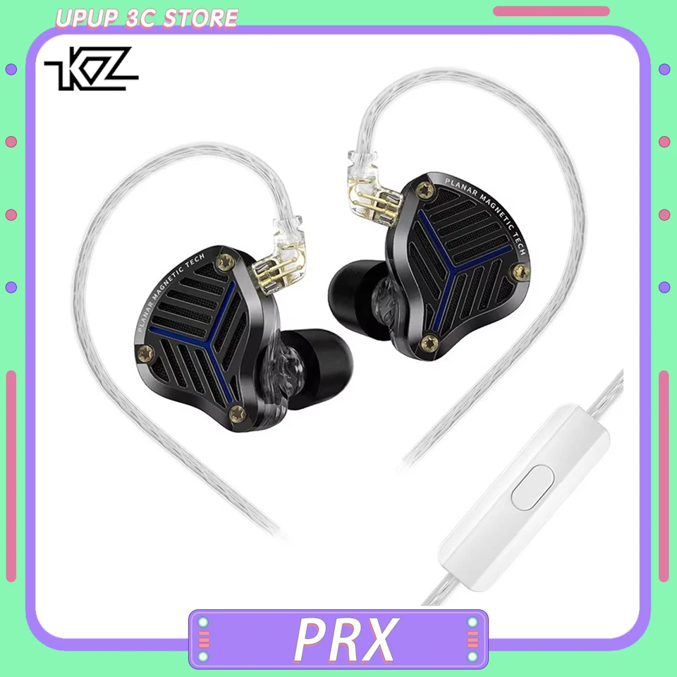 KZ PRX v uši káblové slúchadlá HIFI PLANÁ Driver Hudobné slúchadlá Bass Monitor Earbuds Sport Headset PC PC PC
