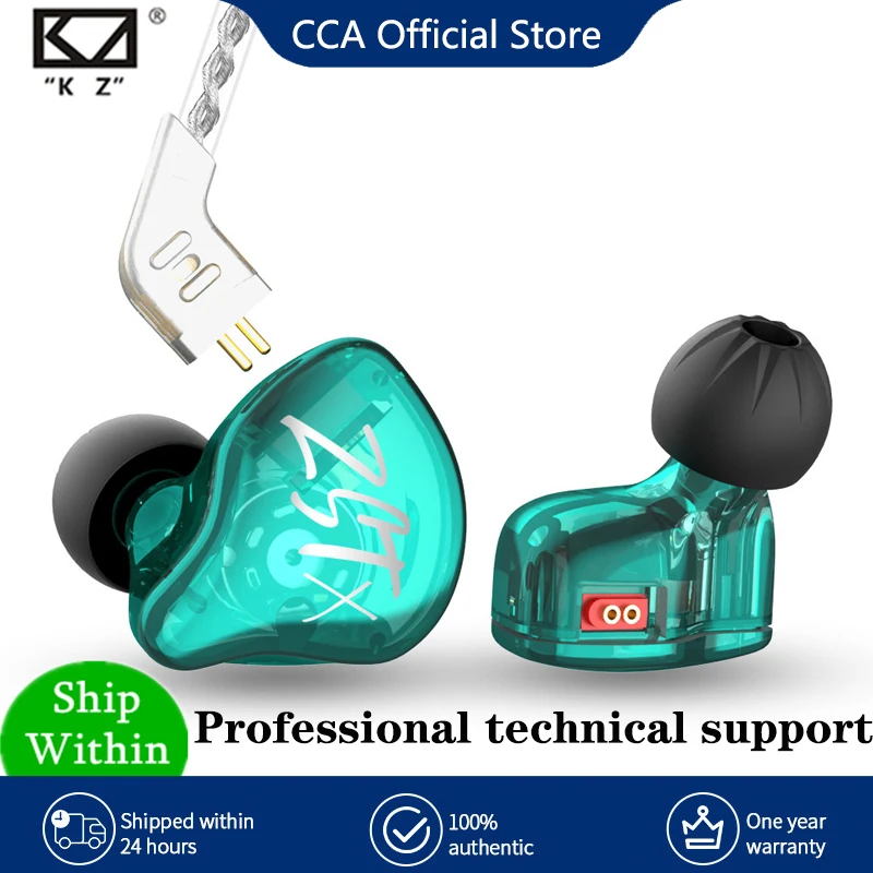 KZ ZST X 1BA+1DD In-uší slúchadlá Hybridná jednotka Hifi Bass Sports DJ Suarbud headset so striebornými slúchadlami kábla pre ZST ZSN