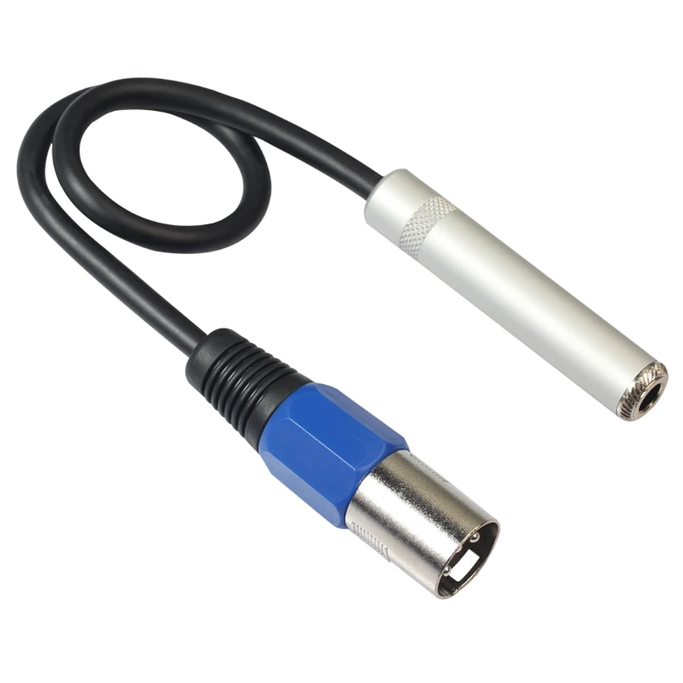 Kábel 1/4 až XLR, vyvážené 1/4 palcové ženy do XLR samca stereofónneho zvukového adaptéra, štvrť palca TS/TRS to XLR MALO MALE CONTOKE