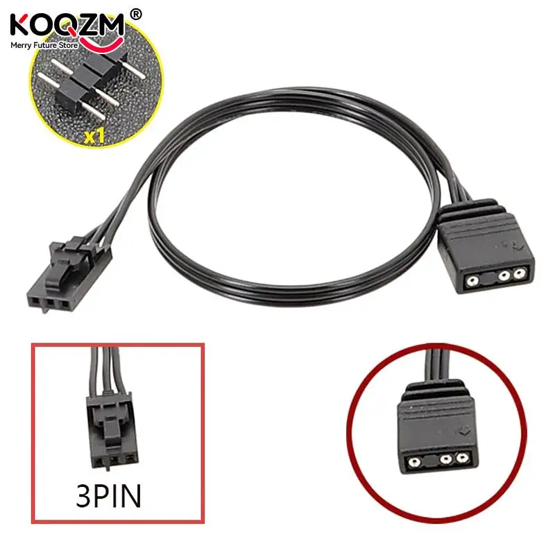 Kábel adaptéra Forcorsair RGB na štandardný ARGB 4-kolík 3-kolíkový 5V adaptér konektor Pirátový lodný riadiaci riadok adaptéra QL LL120 ICE