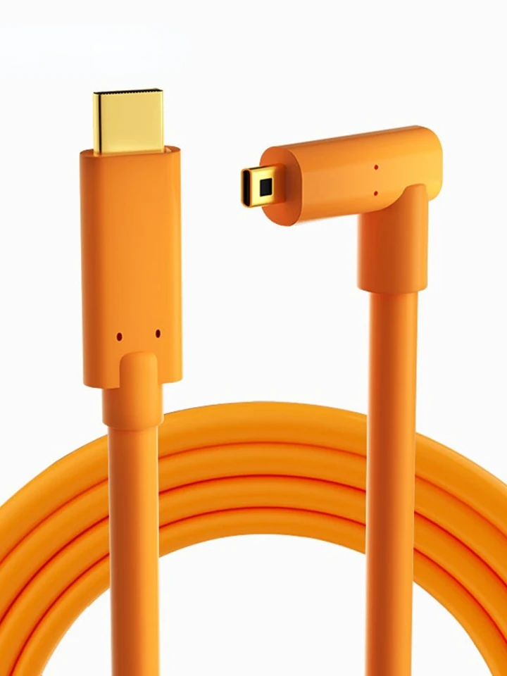 Kábel fotoaparátu USB Typec na Mini USB 3M 5 m 8m pre Cannon EOS R RP Sony A7M3 R3 A7R4 priviazaný fotoaparát snímacia čiara k počítaču