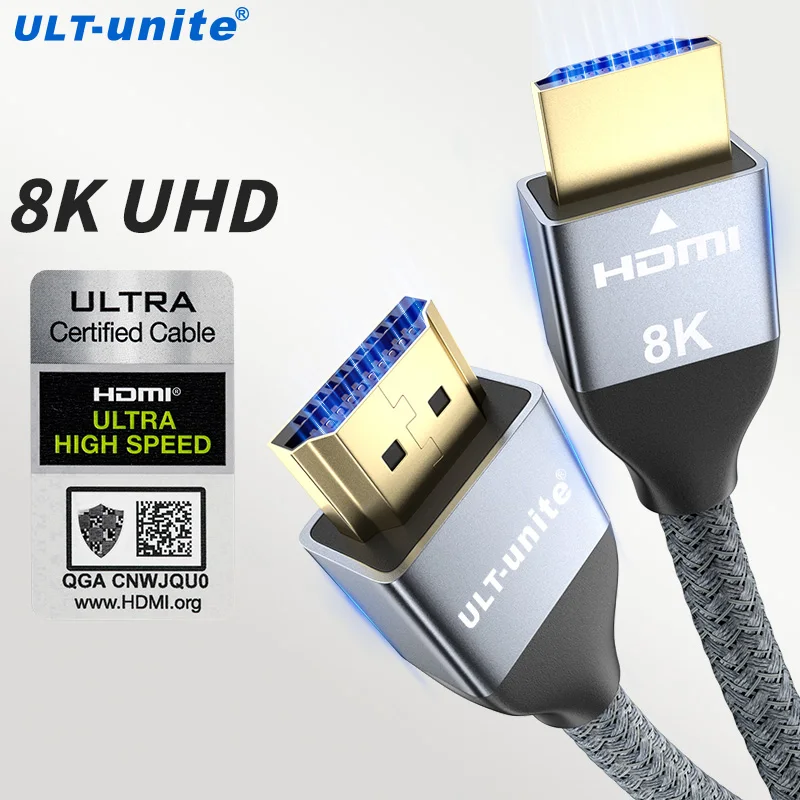 Kábel HDMI HDMI 4K120Hz 48 Gbps Earc oblúk HDCP Ultra vysokorýchlostný HDR pre RTX Video kábel PC prenosný počítač projektor HD TV PS5