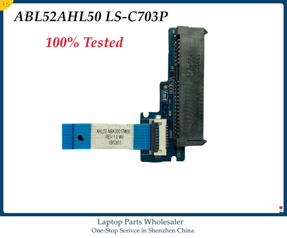 Kábel konektora HDD pre HP 15-AC 15-AF 15-AY BA BN 14-AC 255 G4 G5 SATA THE ADDD Adapter Board ABL52/AHL50 LS-C703P Testovaný