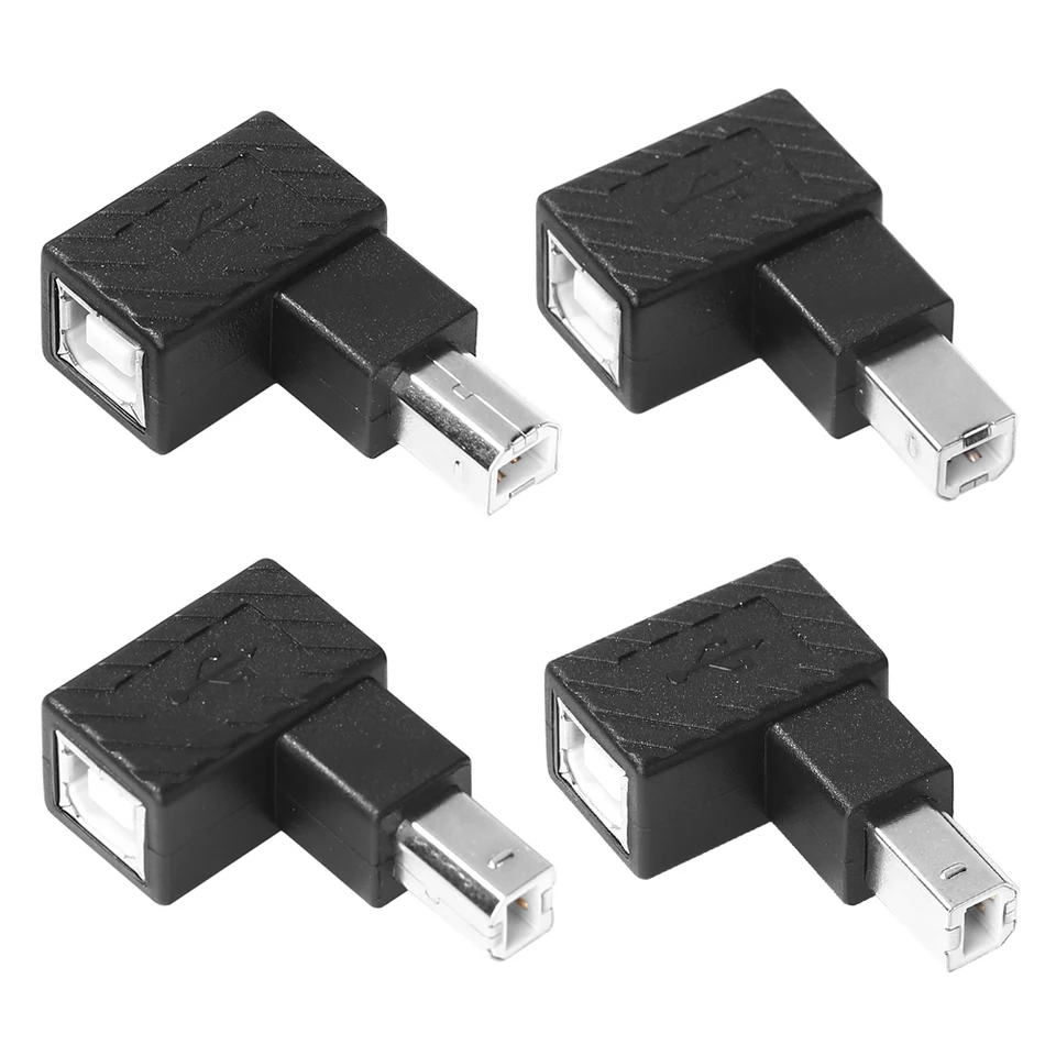 Kábel na tlačiarni Pevné disky USB 2.0 Typ B Muž do ženského predlžovacieho adaptéra pravého šikmého 90 stupňov prevodníka