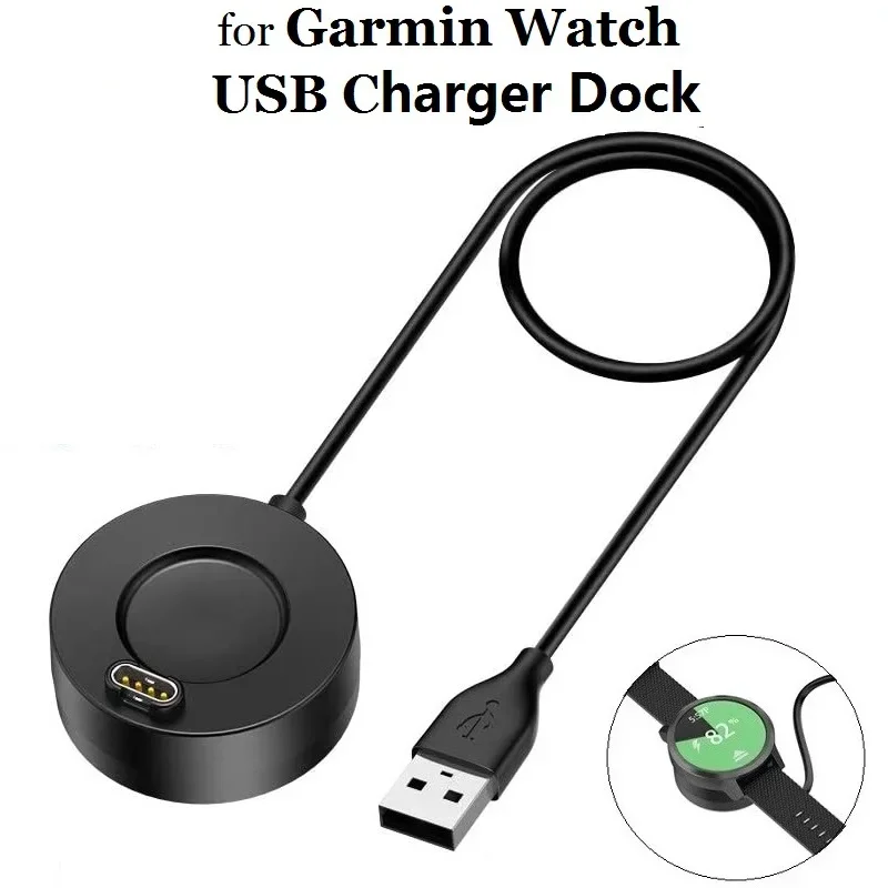 Kábel nabíjačky pre Garmin Epix Pro Fenix ​​8 7/6/5 Venu 3/3S SQ2 Instinct 2x Enduro VivoActive 5/4/3 Smart Watch nabíjanie USB Dock