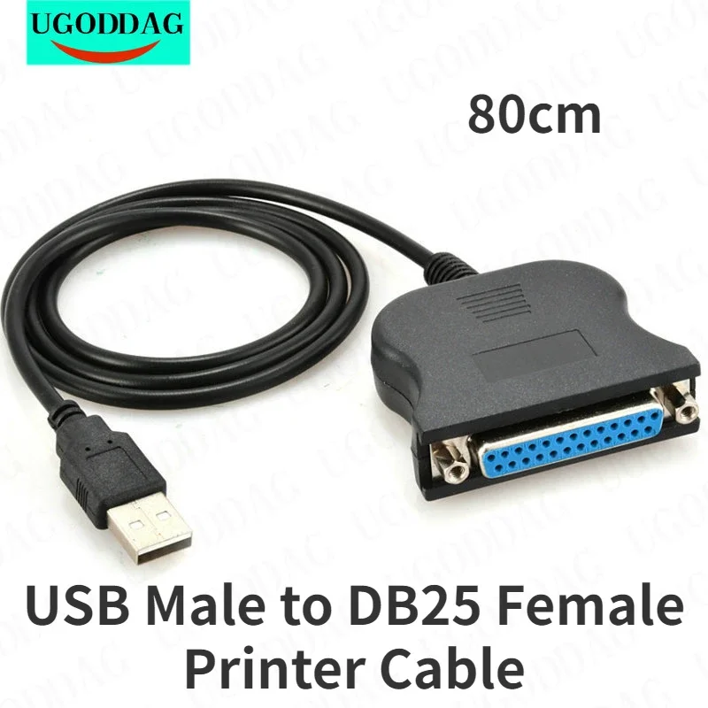 Kábel pre konvertor prevodníka s priemerom 80 cm USB Muž do DB25