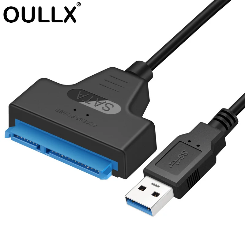 Kábel USB 3.0 až SATA 22pin pre 2,5 palca externý pevný disk SSD HDD 22 PIN SATA III Typ C do prenosu údajov SATA