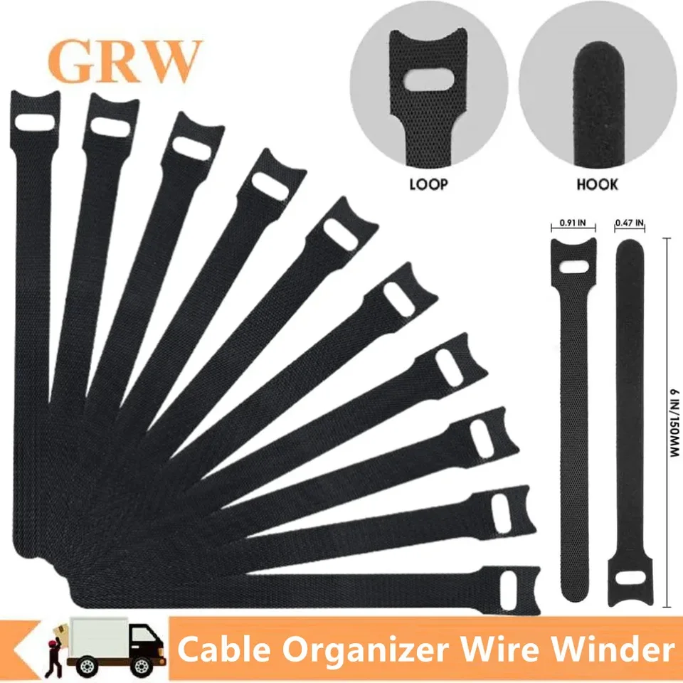 Káblové organizátor Wire Witer 150 mm*12 mm USB Správa káblového kábla Spona pre vetr