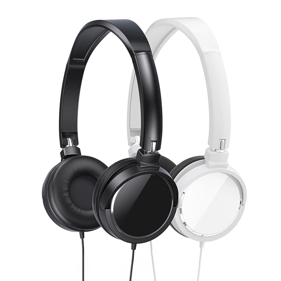 Káblové slúchadlá 3 5 mm basové stereofónne skladacie skladacie slúchadlá vhodné pre mobilné slúchadlá PC MP3