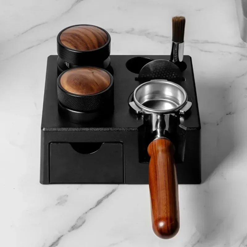 Káva Portafialter Držiteľ Tamping Station Organizátor stojan na podporu základne Delonghi Breville pre espresso doplnky barista