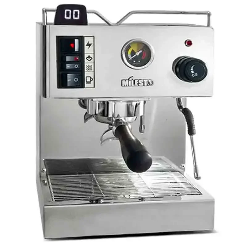 Kávovar EM-18 poloautomatický taliansky kávovar z nehrdzavejúcej ocele Domáce espresso stroj 3,5 l Tank na vodu 220V