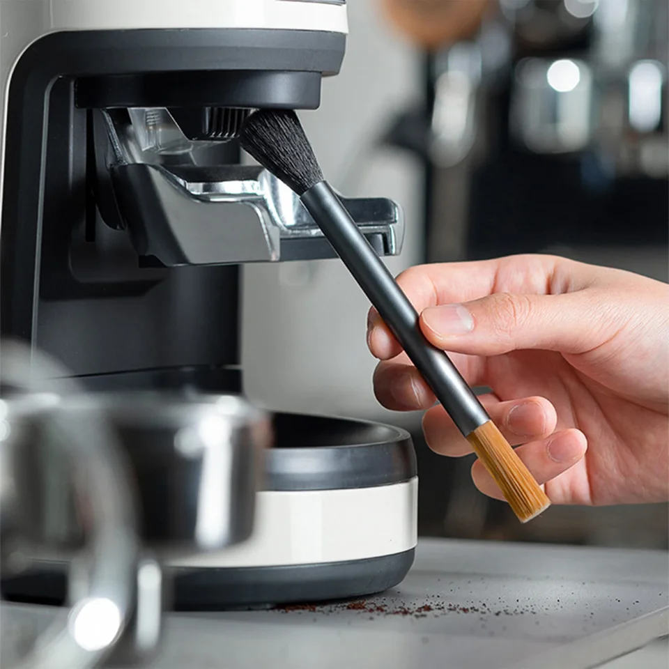 Kávová kefka Čistenie kefy Kávový prášok Čistenie kefy Brewing hlava kefka Nastaviť kávu zametacie kefy barista náradie