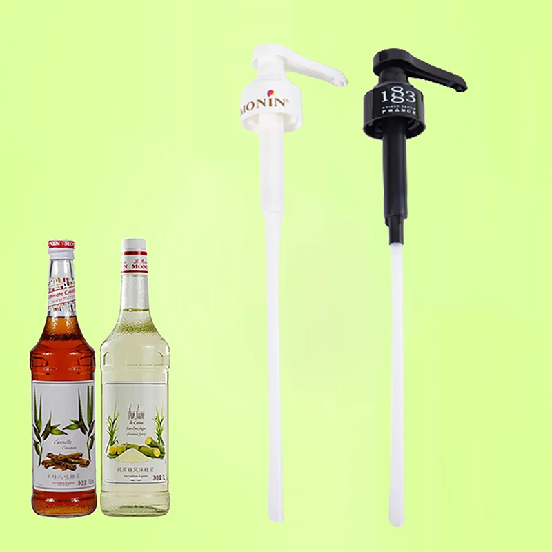 Kávové dávkovače sirup čerpadlo čierny tekutý dávkovač na sirup 10 ml držiak na fľašu s fľašom