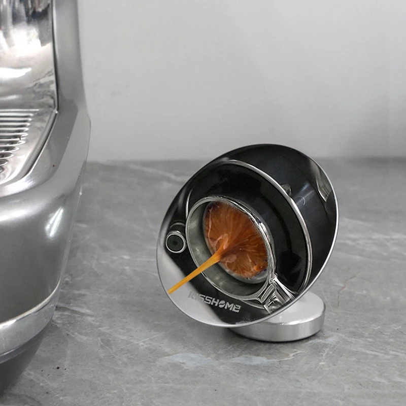 Kávové extrakčné zrkadlo Magnetické espresso brokové zrkadlo z nehrdzavejúcej ocele 360 ​​° nastaviteľné pre bezedné náradie pre portafilter