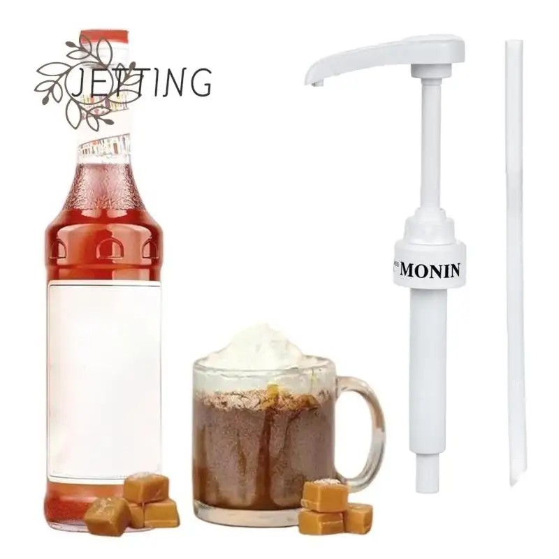 Kávové mlieko čajové dávkovač sirup čerpadlo čierny tekutý dávkovač na sirup 8 ml dusenky na fľašu s fľašom