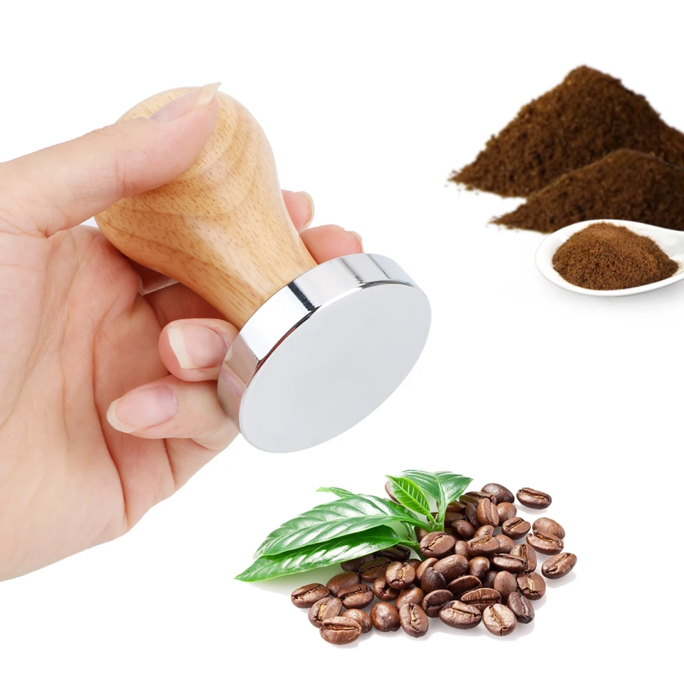 Kávové príslušenstvo kaviareň s rozlohou 58 mm/51 mm ploché espresso manufľové kladivo kladivo kladivo z nehrdzavejúcej oceľ