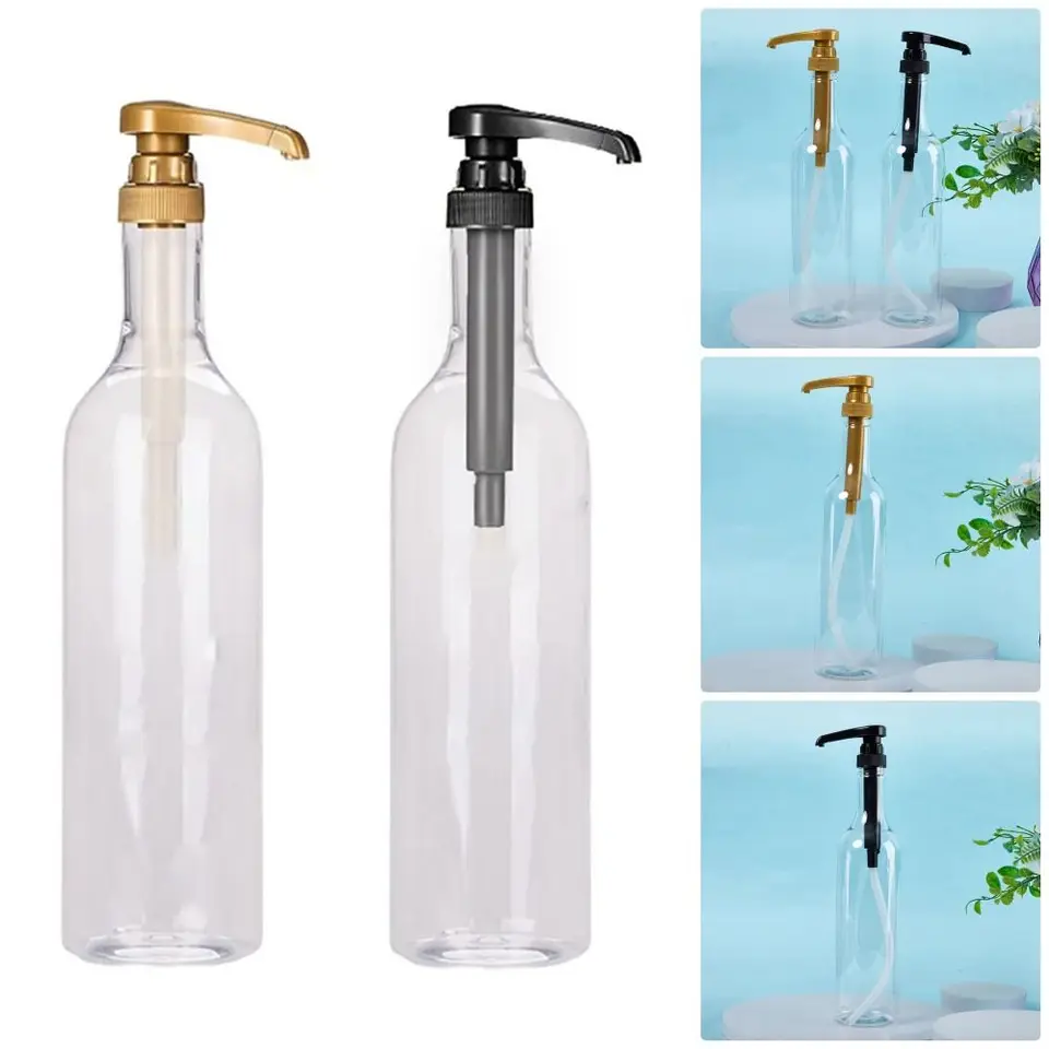 Kávový sirup Kvapkanie plastový úložný priestor Dispenzér čerpadlo fľaša stláčanie mlieka fľaša medový nádoba na nádobu kuchynské príslušenstvo