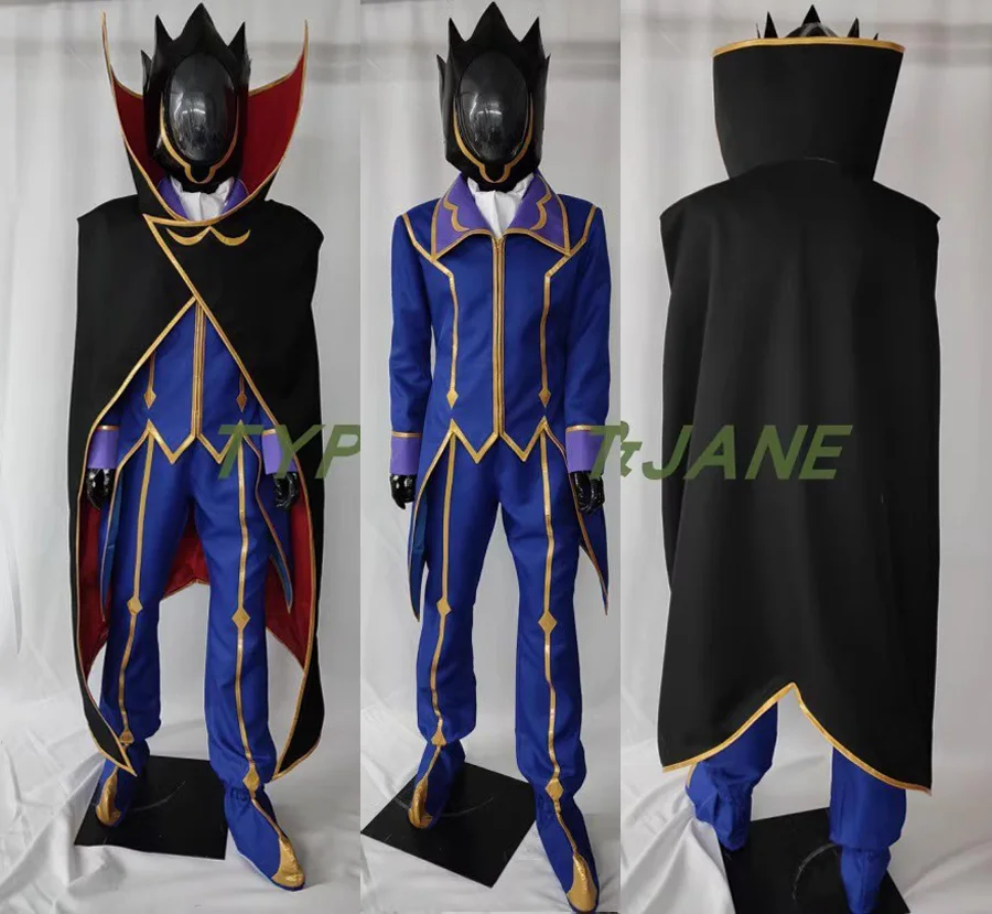 Kód na mieru geass lelouch lamperouge cosplay kostým nulové oblečenie oblečenie prilba