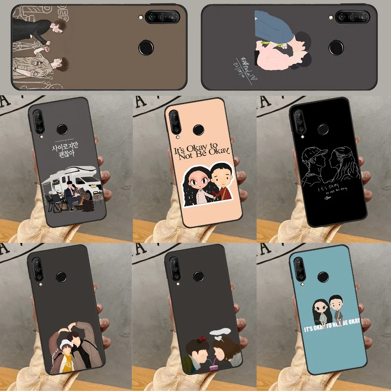 Kórejská dráma Je v poriadku, že nie je v poriadku, prípad pre Huawei P Smart Z 2019 Nova 10 9 SE 5T 8i 11i Y60 Y61 Y90 P20 P30 P30 P40 LITE P60 PRO