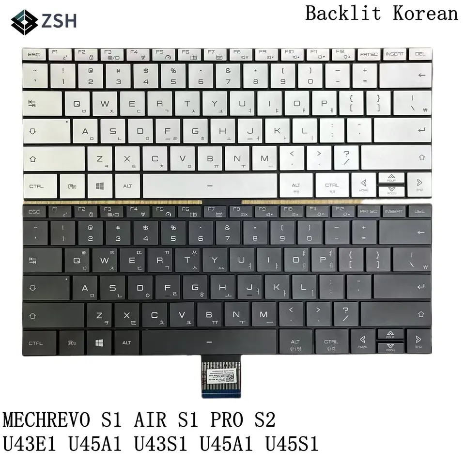 Kórejská klávesnica KO pre Mechrevo S1 Air Pro S2 U43E1 U45A1 U45S1 U45S2 U47T1 NAPOHODNÝ Kláves