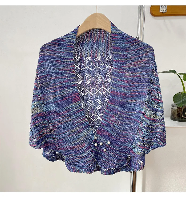Kórejská masívna farebná ochranca krku Scarve Dámske pletené teplé šatky Zimná vlna blúzka Falošný golier Cape Contted Scarf
