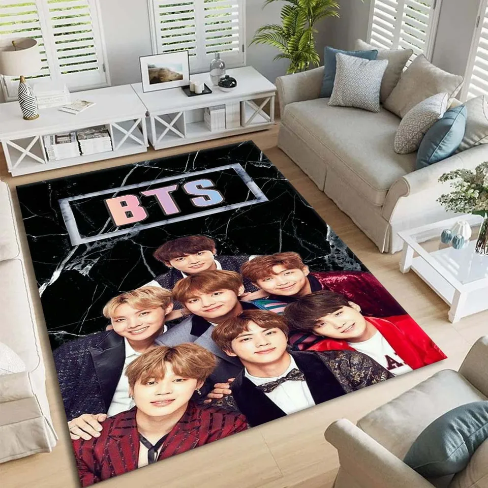 Kórejský chlapec Band Pattern Carpets pre obývaciu izbu Spálňa Kúpeľňa Hamalka Oblasť Koberce Domáca izba Mat