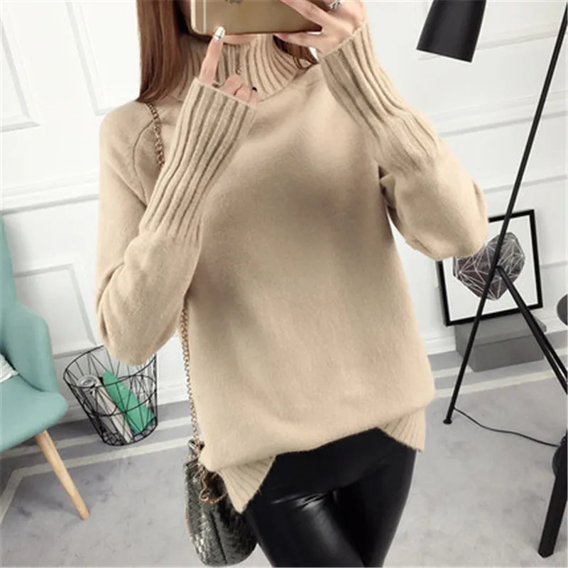 Kórejský sveter Žena 2023 Jeseň Winter Cashmere Pletited Women Swater a Pullover Female Tricot Jersey Jumper Pull Femme