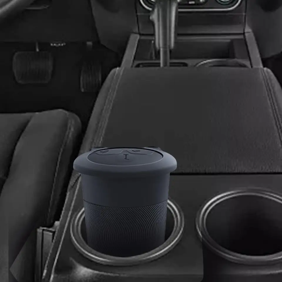 Kôš na držiak automobilu Can Storage Storage Bucket Silikone odpadový kôš kôš z koša odpadky na odpadky na odpadky s vekom pre model 3 y