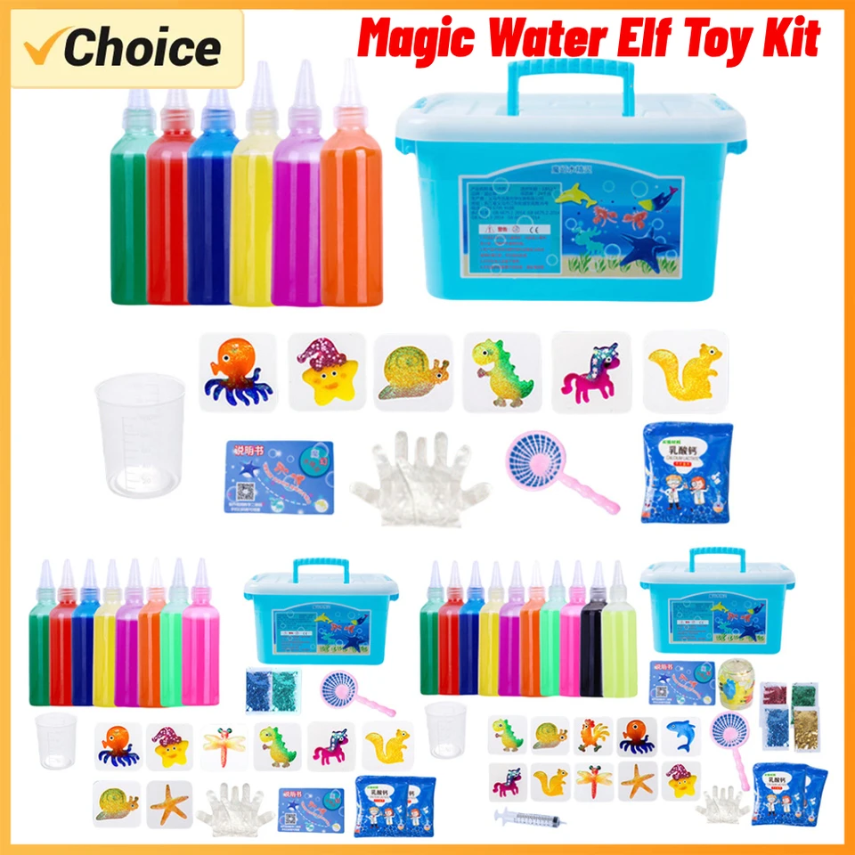 Kúpanie hračiek s kúzlami Elf Aqua Fairy Water Gel Aqua Gel for Kids Kit
