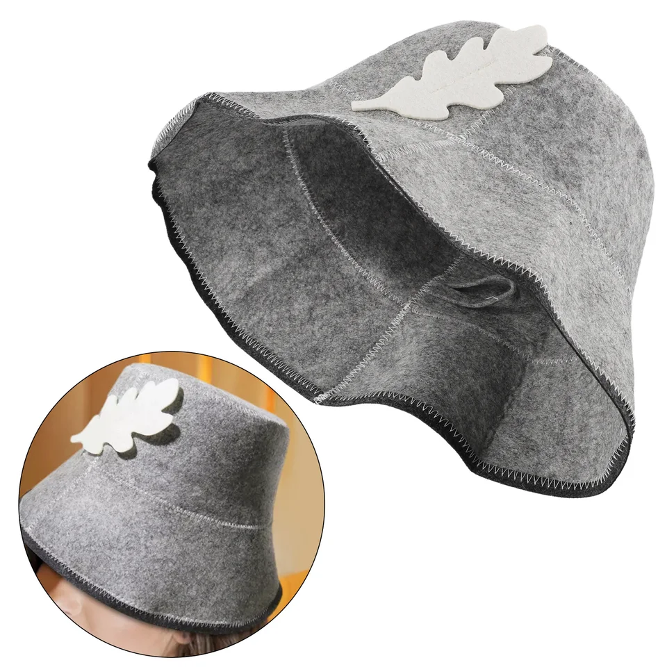 Kúpeľný klobúk pocítil kúpeľňu Sauna Hat