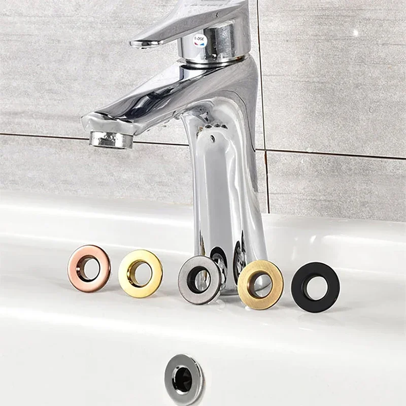 Kúpeľňa povodie Faucet Wink Overflow Cover Mosadz šesť stôp vložka Vložka výmenný otvor kryt chrómový výrez kúpeľňové doplnky