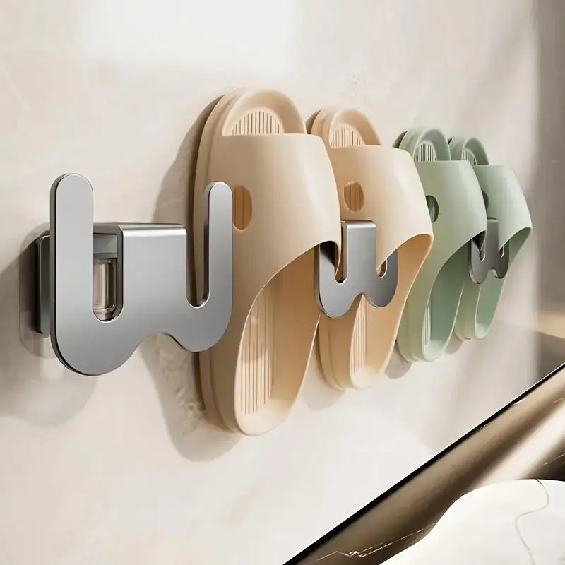 Kúpeľňa Rack Simple Slipper Rack Wall namontovaný domáci úložný háčik