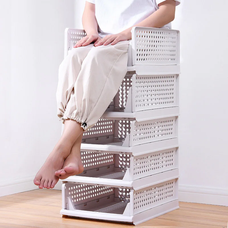 Kúpeľňa skladovací stojan skladací skladovací stojan skladovací košík šatníka šatníkovi vrstvené plošné plošiny stohovateľné