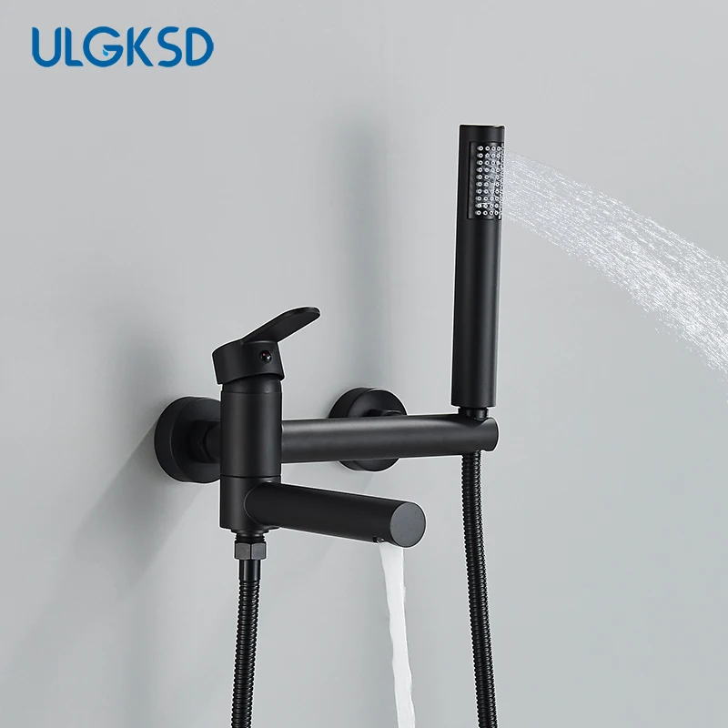 Kúpeľňa sprchový kohútik sada Dva režim Faucet System Mosadz sprcha Tap Tap Hot & Cold Water Mixer