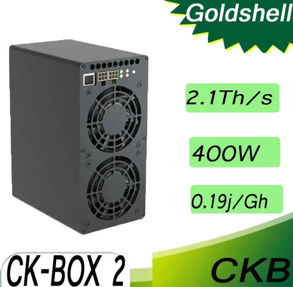Kúpte si 2 Získajte 1 ZDARMA GOLDSHELL CK-BOX 2 ASIC MINER 2.1th/S 400W