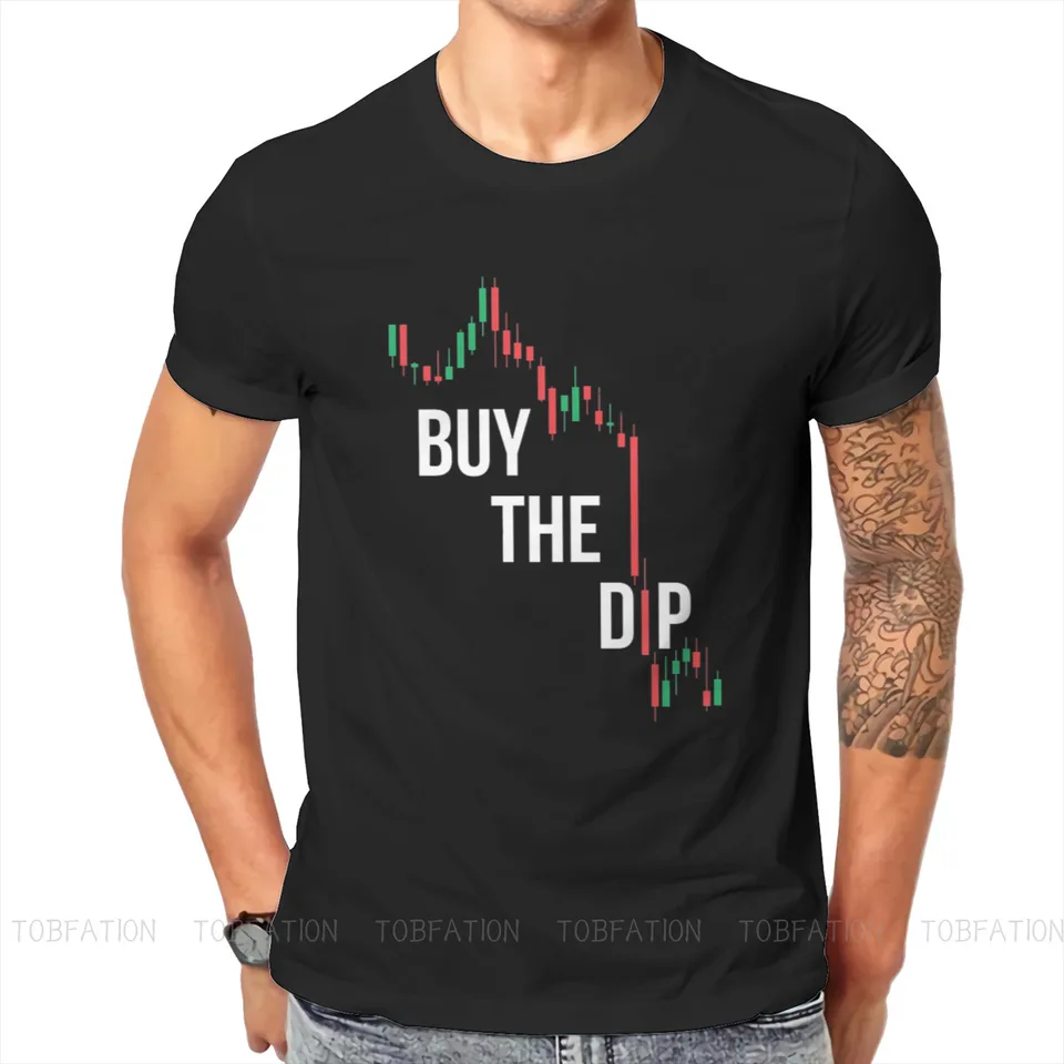 Kúpte si Dip BTFD Bitcoin Cryptocurrency Meme T košeľa Vintage Grafické nadmerné nadmerné otrh