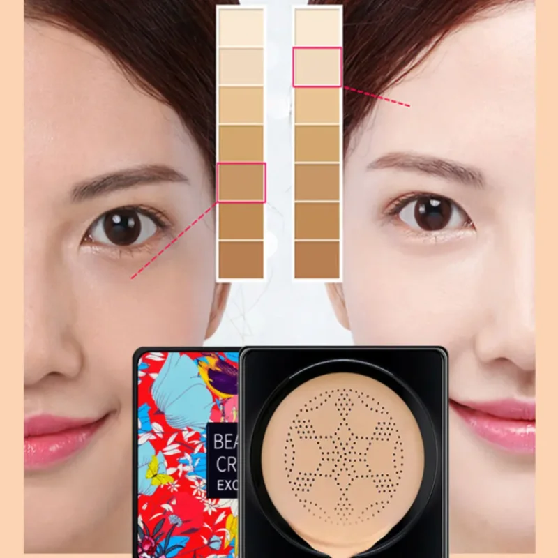 Kúzelná nadácia Huby hlava Vzduch vankúš CC krém Nepremokavé rozjasnenie nadácie Cream Women Fear Kórejský kozmetický make -up základ