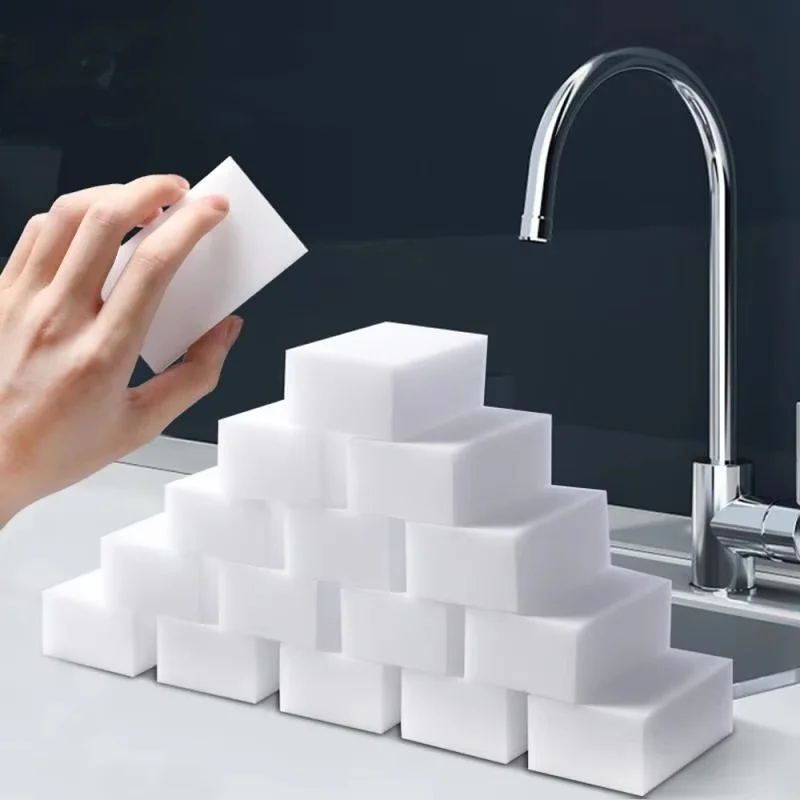 Kúzelná špongia Eraser biela melamín špongia pre umývanie riadu kuchyňa Kúpeľňa Čistiaci čistiaci prostriedok 100*60*20 mm Bayetas de