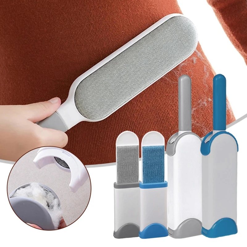 Kúzelné odevy Lint Remover Opätovne použiteľné mačacie mačky vlasy kožušina kožušina Čistiteľná statická prachová čistiaca kefka Manuál Čistiaci nástroj