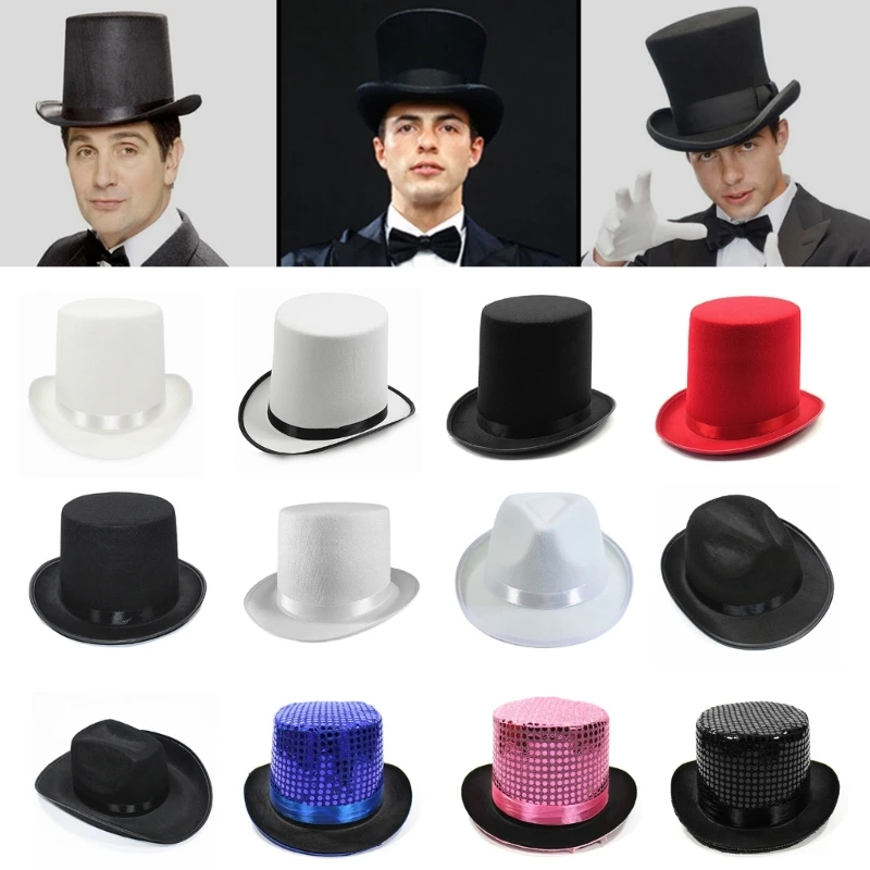 Kúzelník topánok klobúk fedora klobúka bowlera top klobúk bravčový koláč klobúk fedora klobúk z klobúku klobúk