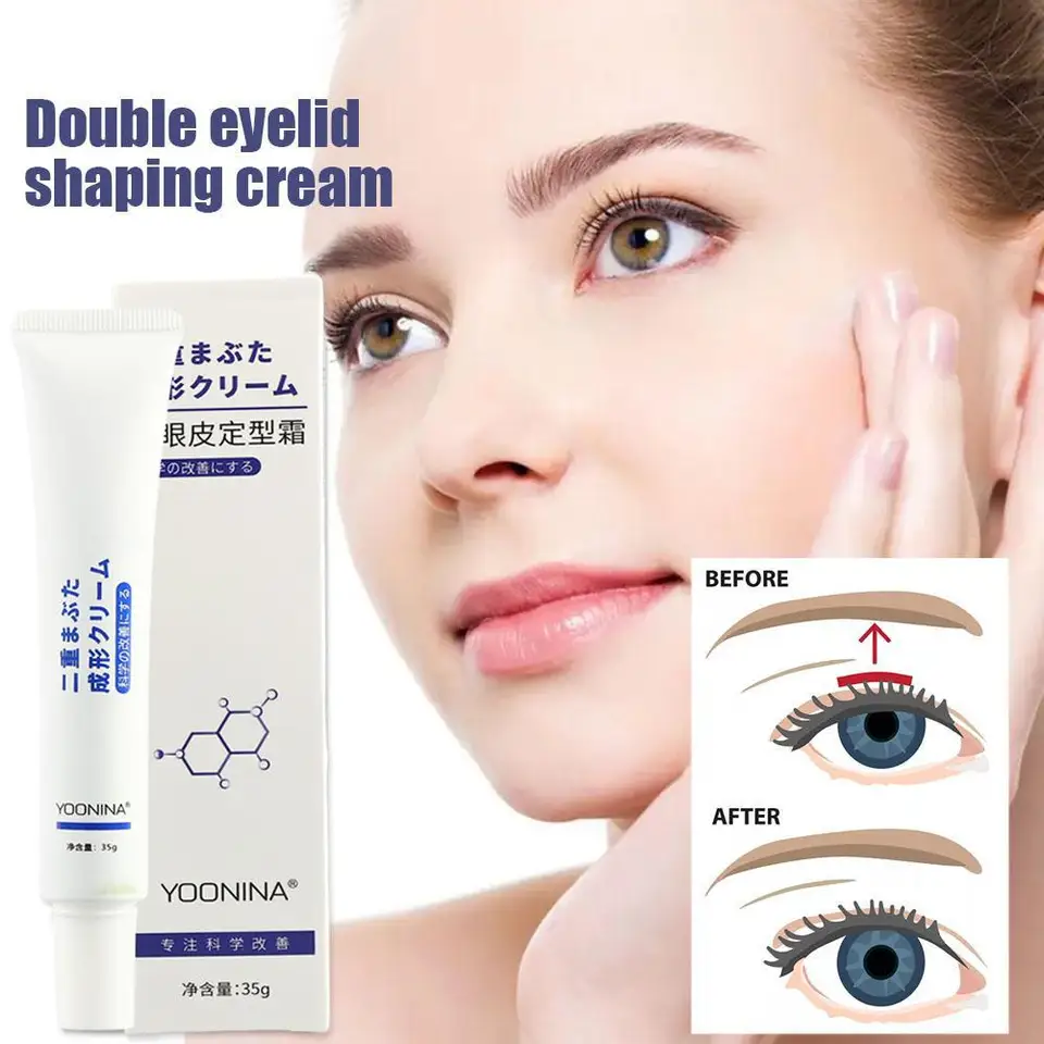 Kúzlo veľké dvojité viečka Styling Cream Super Stretch Tools Trvalá tvarovanie dlhé oko neviditeľné výťahové výťahové záhyby oči G6o5