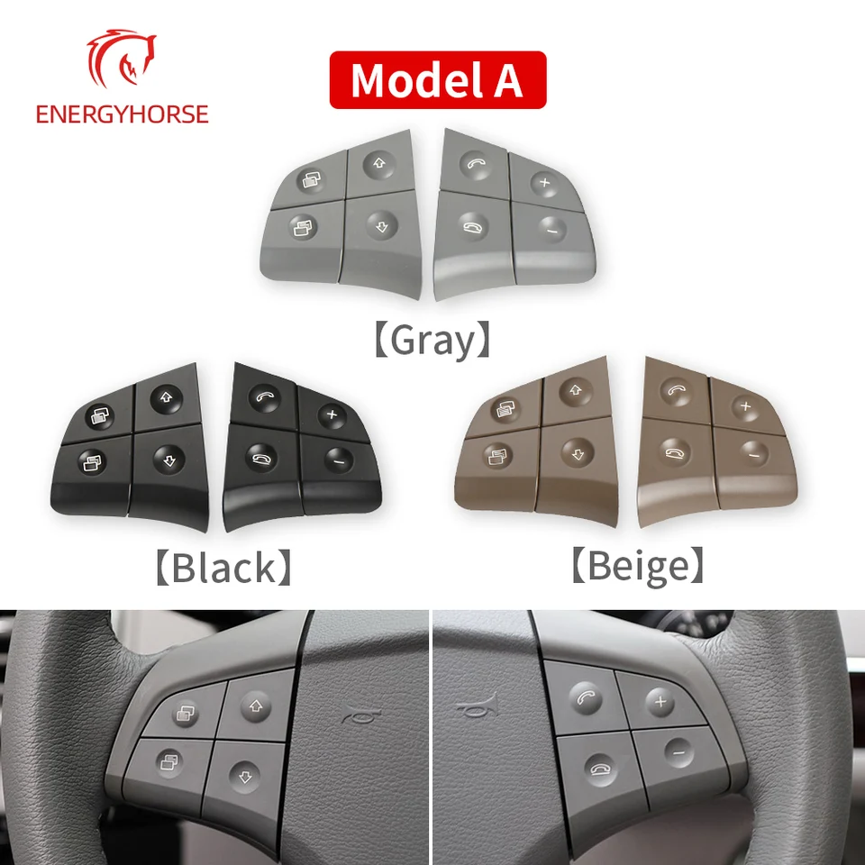 Kľúčom na tlačidlo Spínač tlačidiel na spínač vozidla na volant pre Mercedes Benz W164 W245 W251 ML GL 300 350 400 450 2006-2009