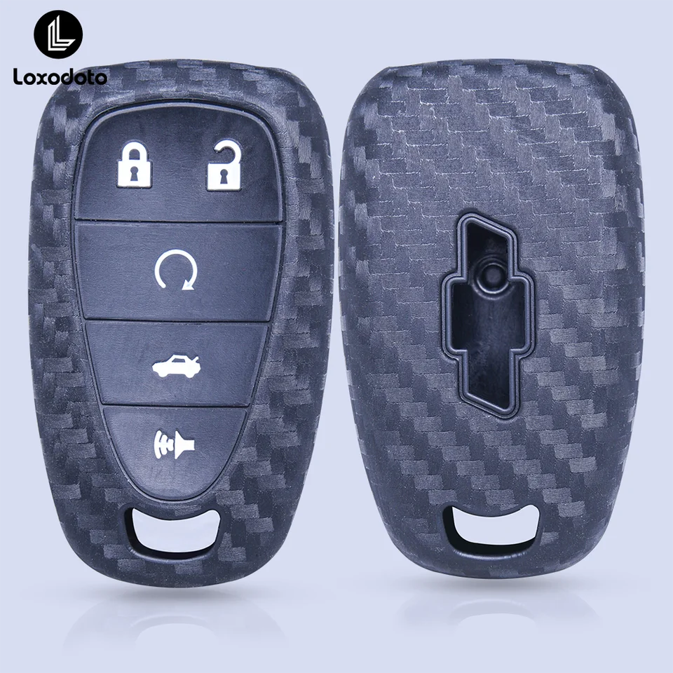 Kľúčom pre kľúče z kľúča z uhlíkových vlákien pre kľúče Chevrolet Traverse 2021 Chevy Malibu Camaro Cruze Sonic Volt Bolt Equinox Keychain
