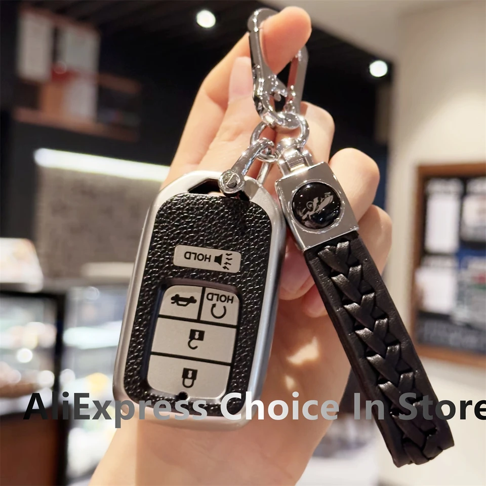 Kľúčové krytie automobilu pre Honda 2018 2019 2020 2021 Civic Accord Pilot Pilot CR-V Insight ex ex ex-l Touring Wristlet Keychain