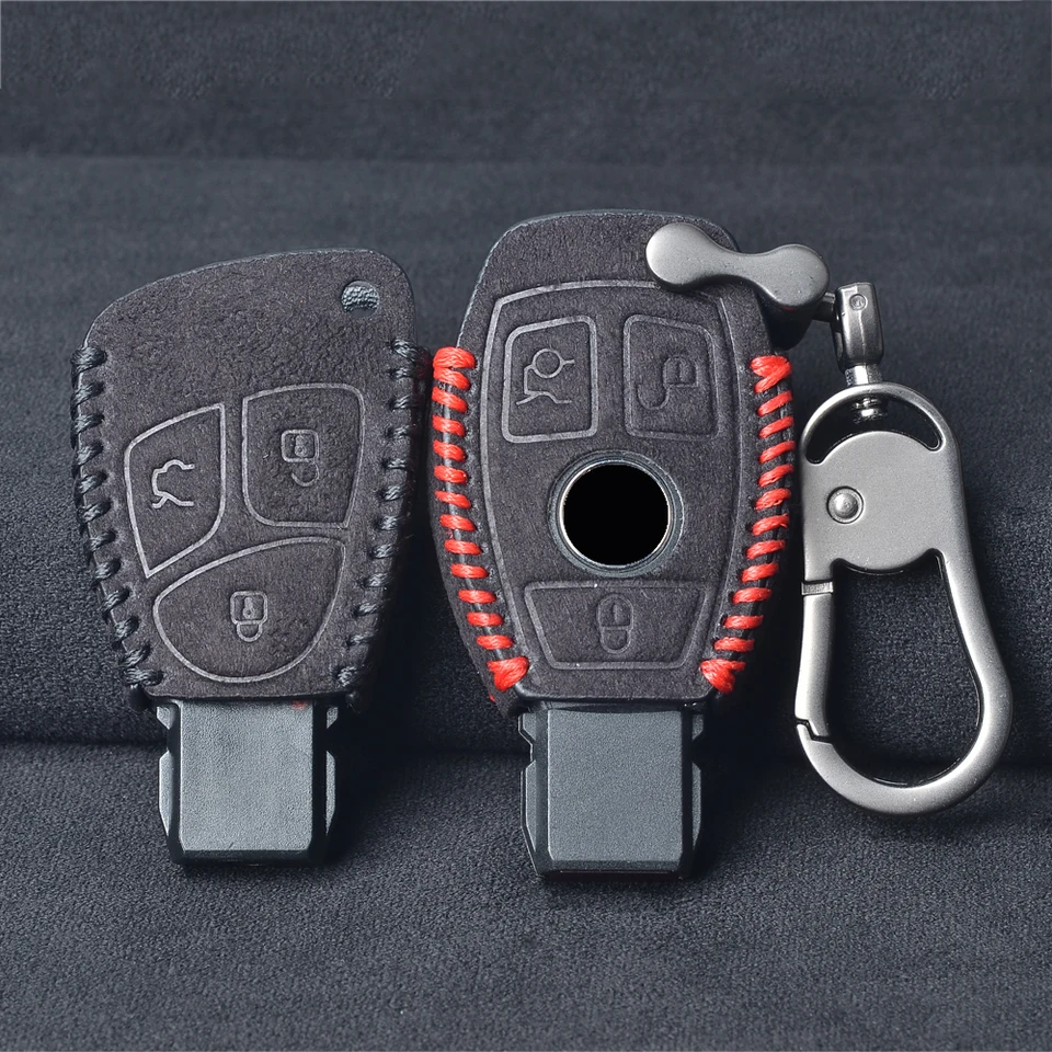 Kľúčové krytie kľúča pre kľúče od auta pre Mercedes Benz ABC Class W203 W211 W204 CLS CLK 2017 E CLASS W213 2018 S CLAD CLA SLK AMG KEYCHAIN