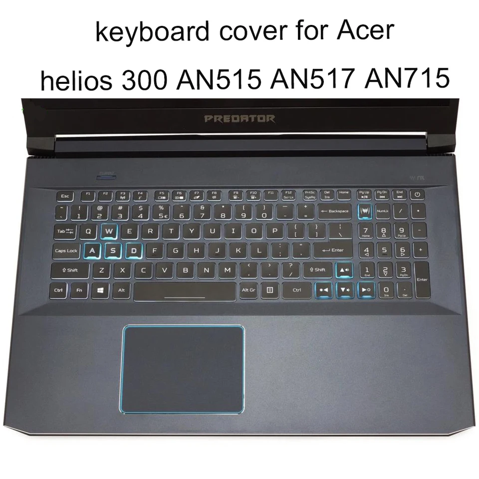 Kľúčové kryty pre Acer Nitro 5 7 AN515-54 AN715-51 15.6 AN517-51 PREDATOR Helios 300 2019 Silikónový čistý ochranný kryt Nový