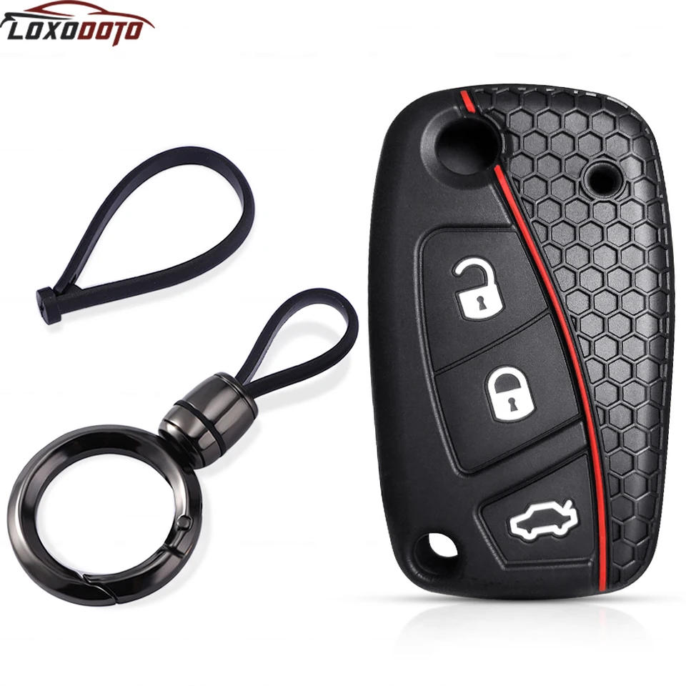 Kľúčové obaly pre Fiat Panda Grande Punto Stilo Street Ka Urban Bravo Dot Ducato Doblo 500 Diaľkový kryt kľúča Klávesové čiapky Key Key Key