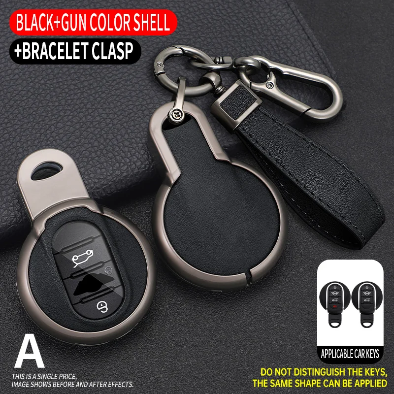 Kľúčové puzdro auta pre BMW Mini Cooper F55 F56 F57 F54 F60 JCW Clubman Countryman Diaľkový kryt shell držiteľ Keychain FOB Príslušenstvo