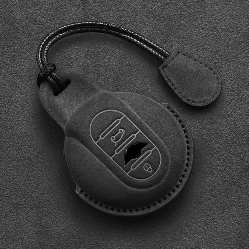Kľúčové puzdro na semišové kože pre BMW Mini Cooper S ONE JCW F54 F55 F56 F57 F60 Clubman Countryman Diaľkové fobové príslušenstvo FOB Keychain
