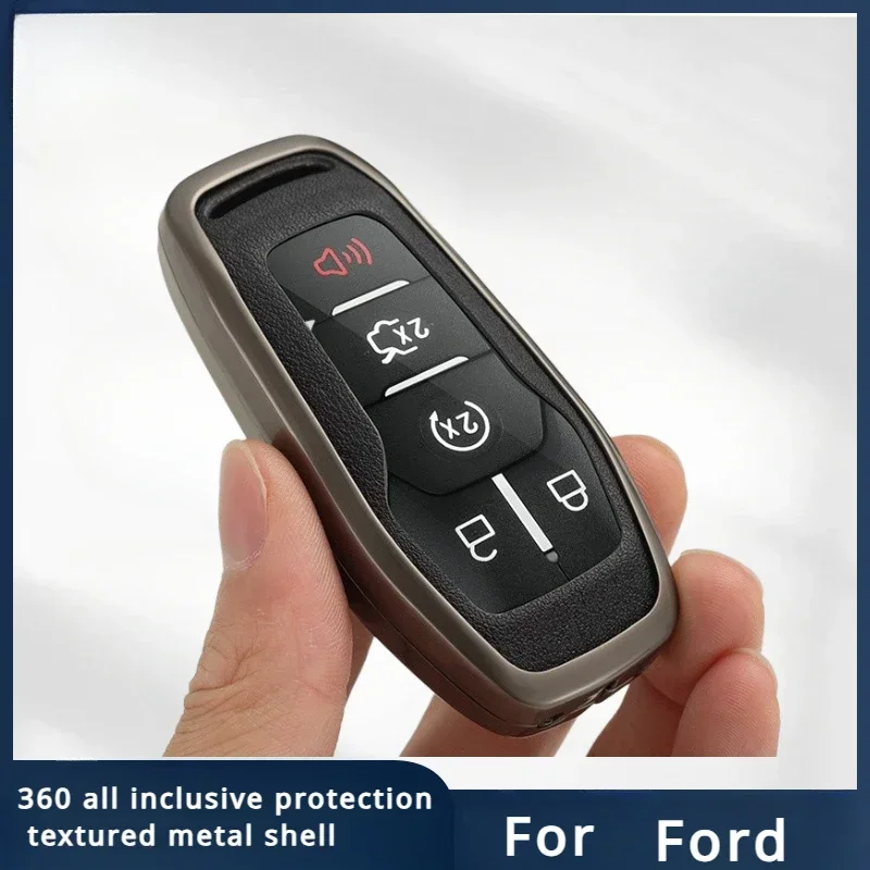 Kľúčové puzdro na zliatiny zinočnatého krytu pre FOB pre Ford Fusion Mondeo Mustang F-150 Explorer Edge 2015 2016 2017 2018